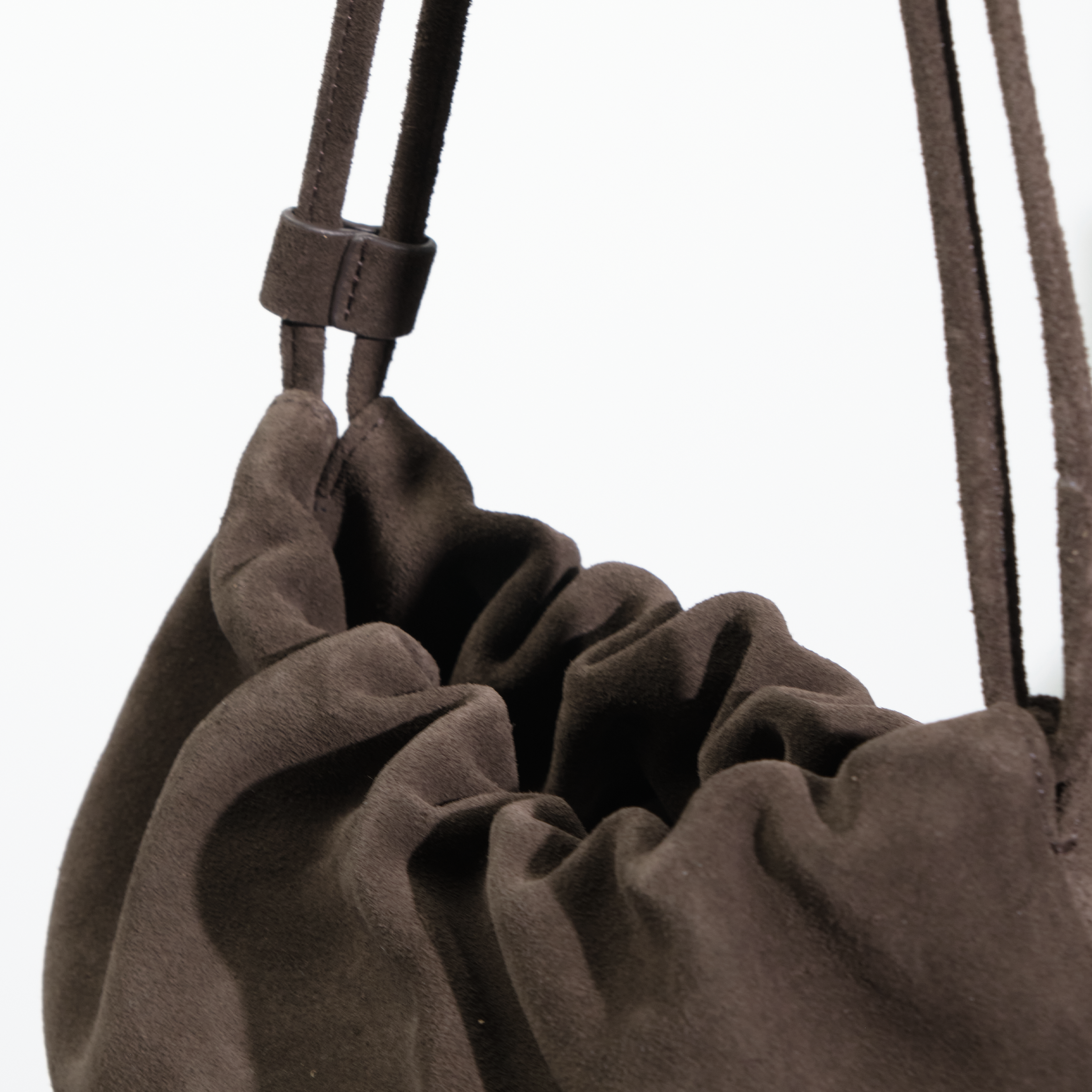 2way Suede Bucket Bag / 2ウェイスウェードバッグ（ダークブラウン・ライトキャメル）