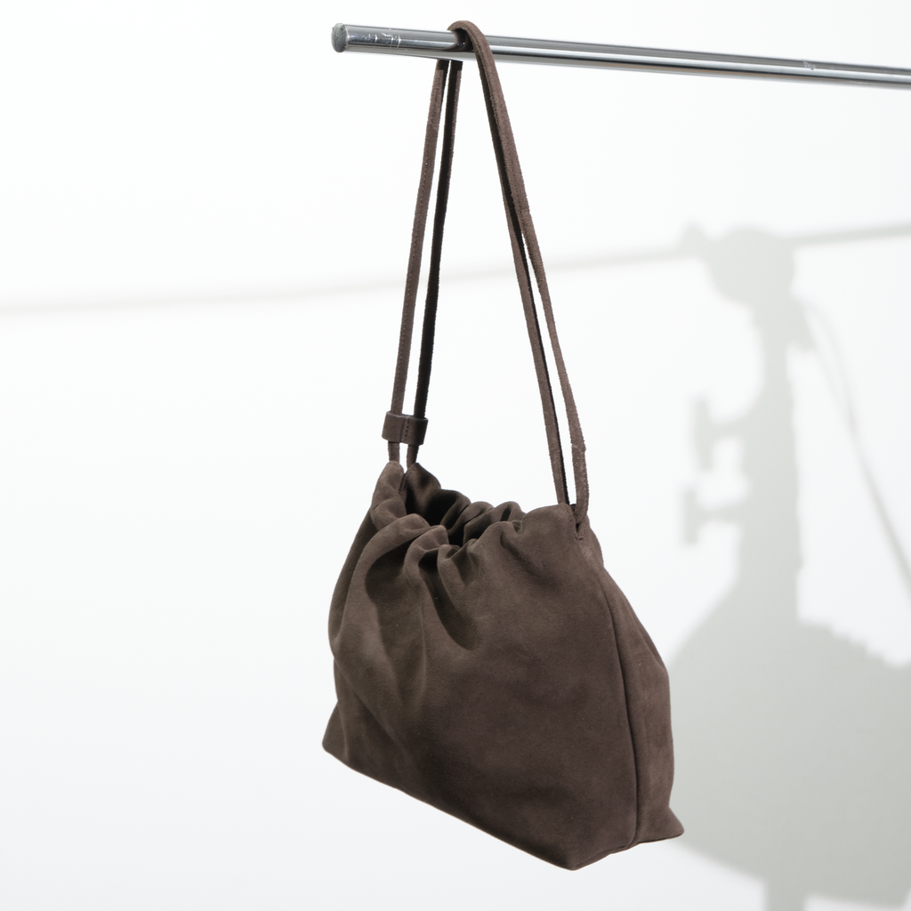 2way Suede Bucket Bag / 2ウェイスウェードバッグ（ダークブラウン・ライトキャメル）