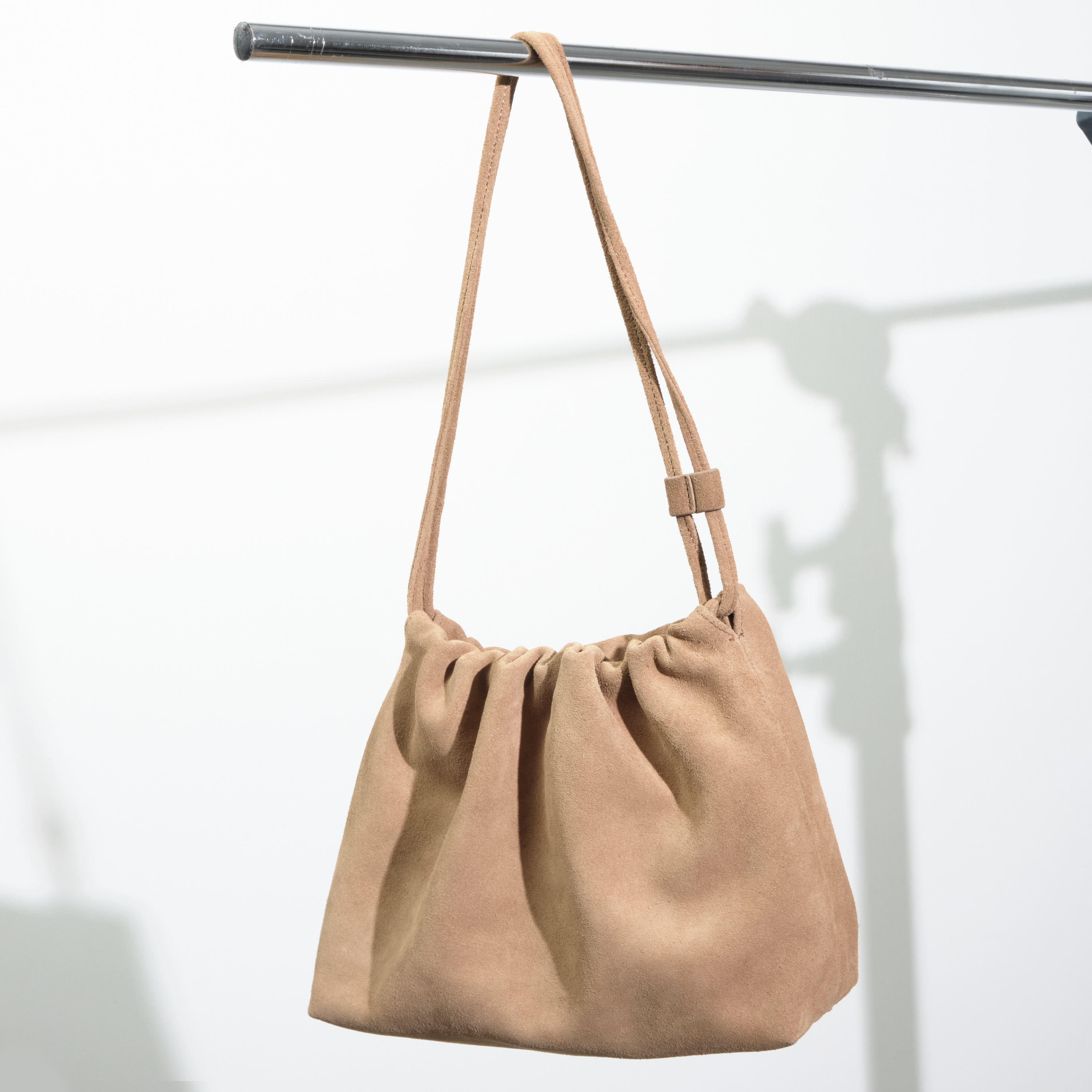 2way Suede Bucket Bag / 2ウェイスウェードバッグ（ダークブラウン・ライトキャメル）