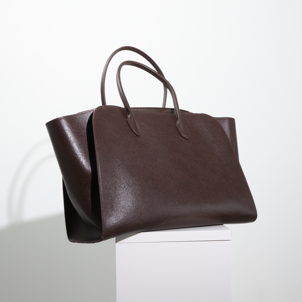Leather Big Tote Bag / レザービッグトートバッグ（ブラック・ブラウン）