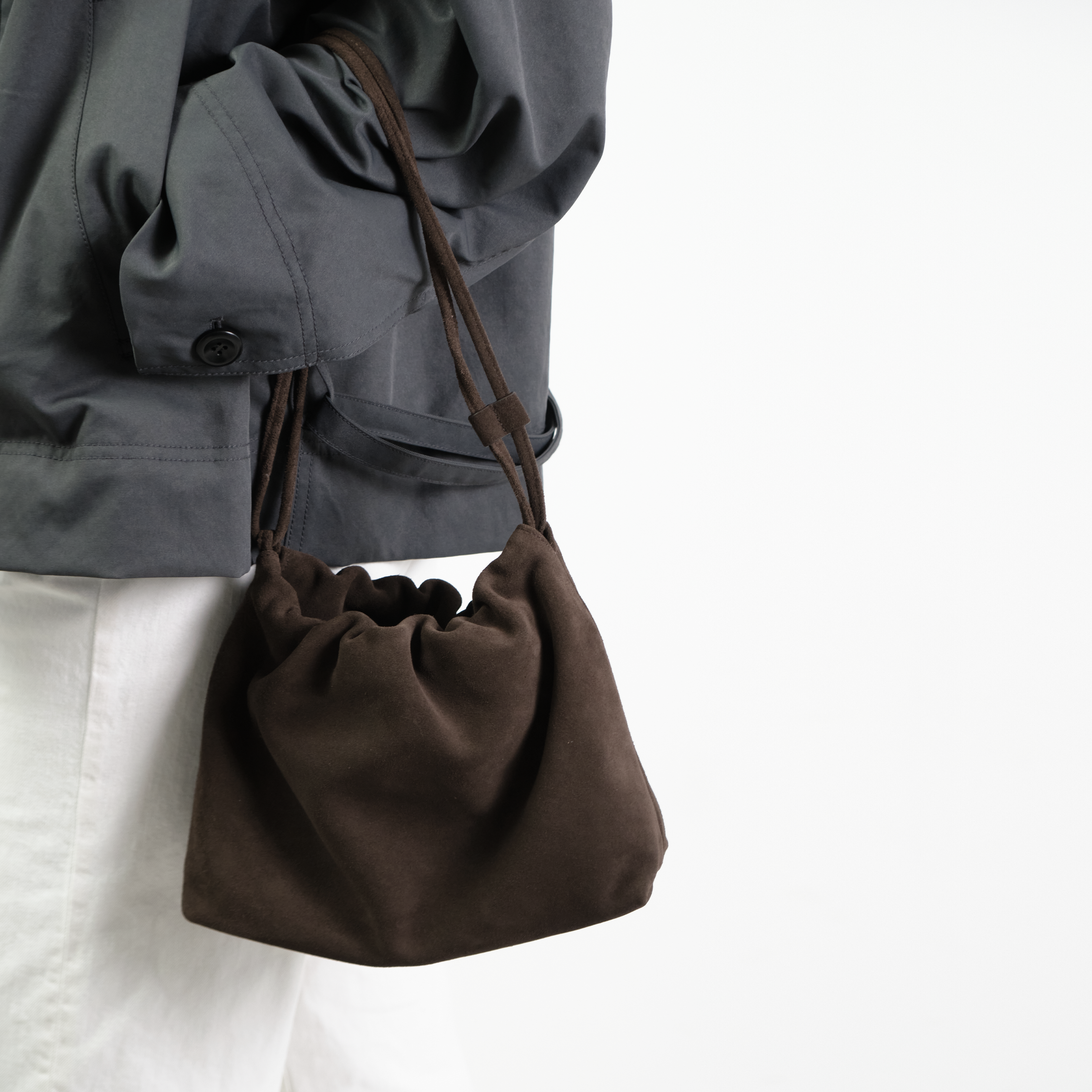 2way Suede Bucket Bag