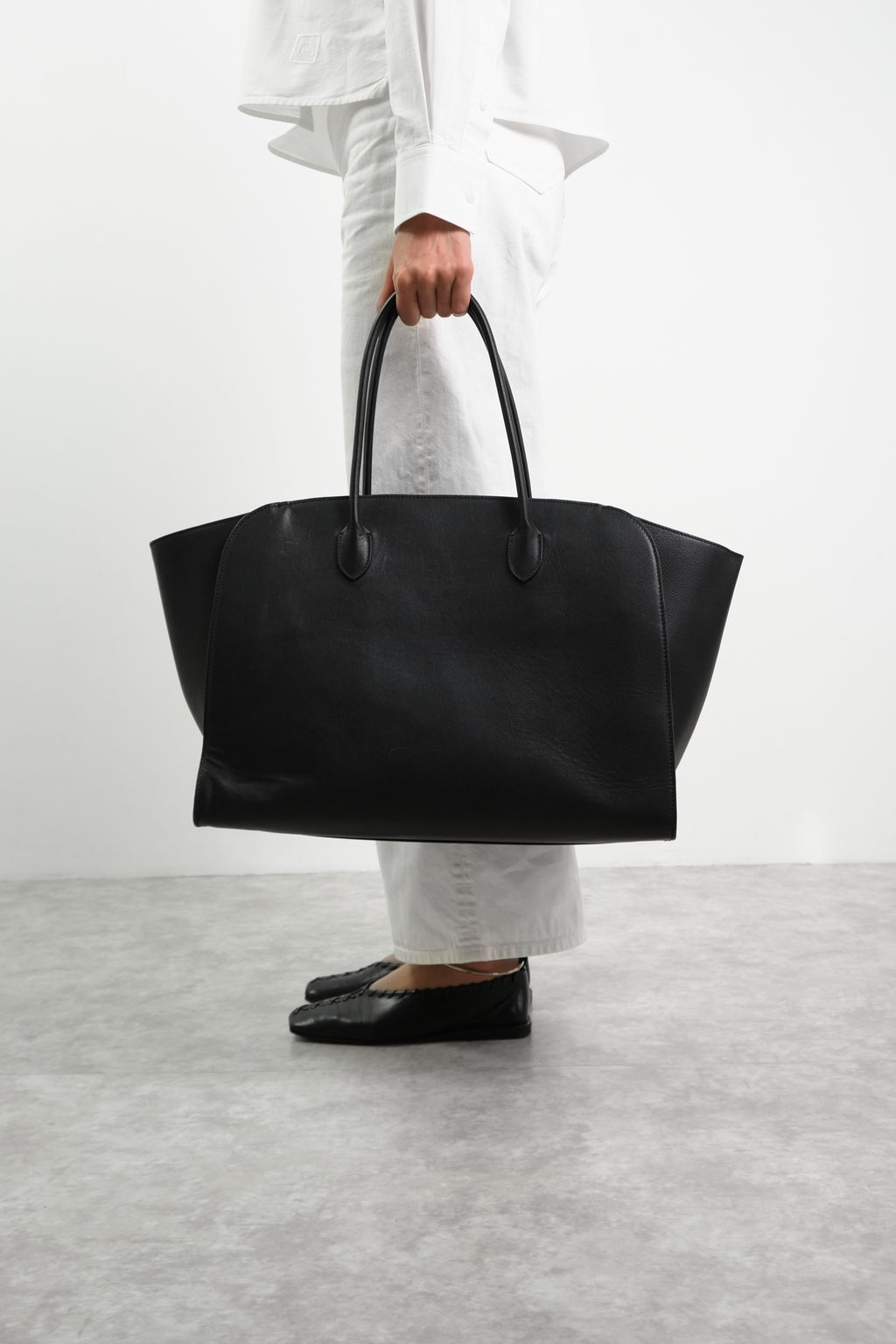 Leather Big Tote Bag / レザービッグトートバッグ（ブラック・ブラウン）