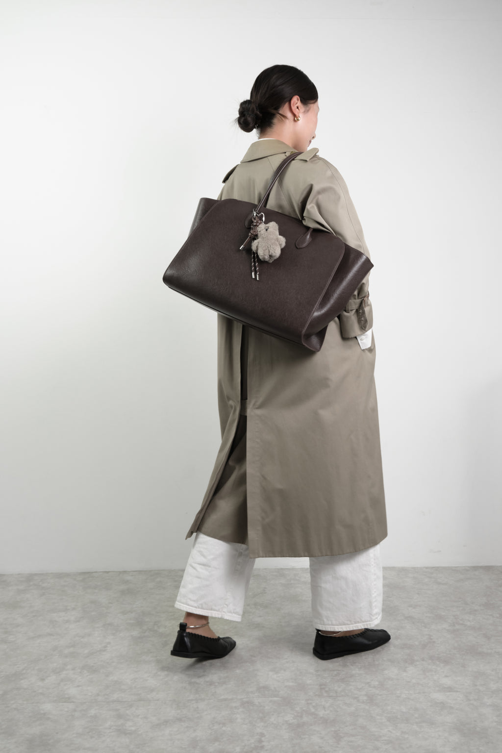 Leather Big Tote Bag / レザービッグトートバッグ（ブラック・ブラウン）