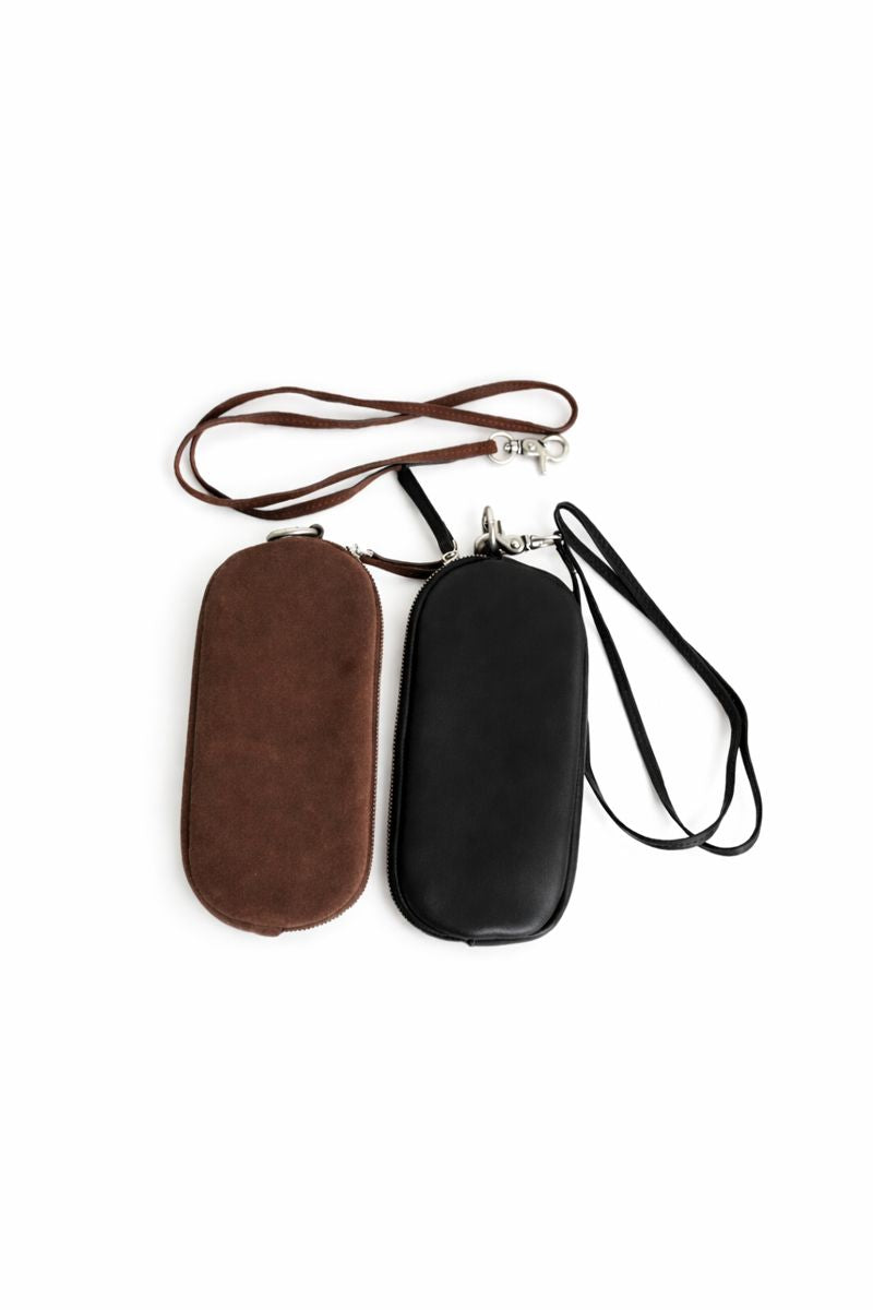 Strap Mini Pouch / ストラップミニポーチ（ブラック・ダークブラウン