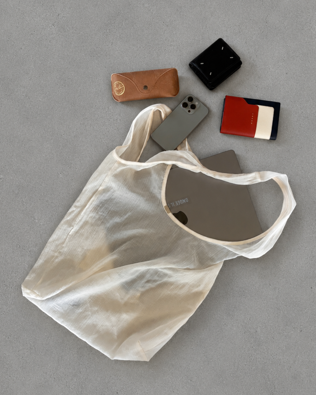 Sheer Cotton Tote Bag / シアーコットントートバッグ