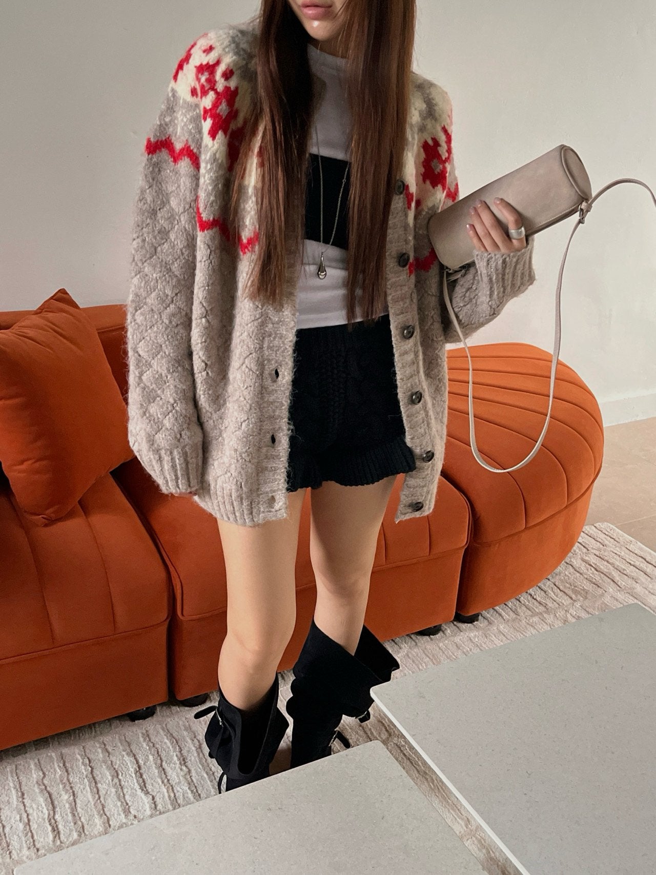 Adjustable Mini Shoulder Bag / アジャスタブルミニショルダーバッグ（ブラック・ベージュ・イエロー）