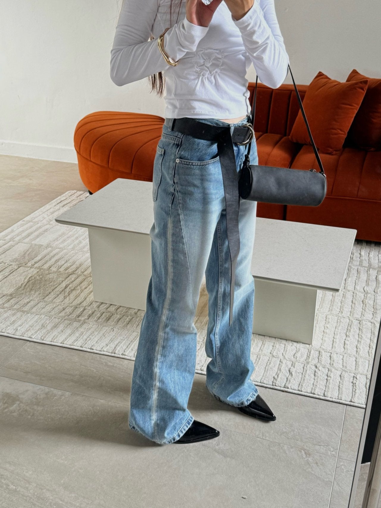 Adjustable Mini Shoulder Bag / アジャスタブルミニショルダーバッグ（ブラック・ベージュ・イエロー）