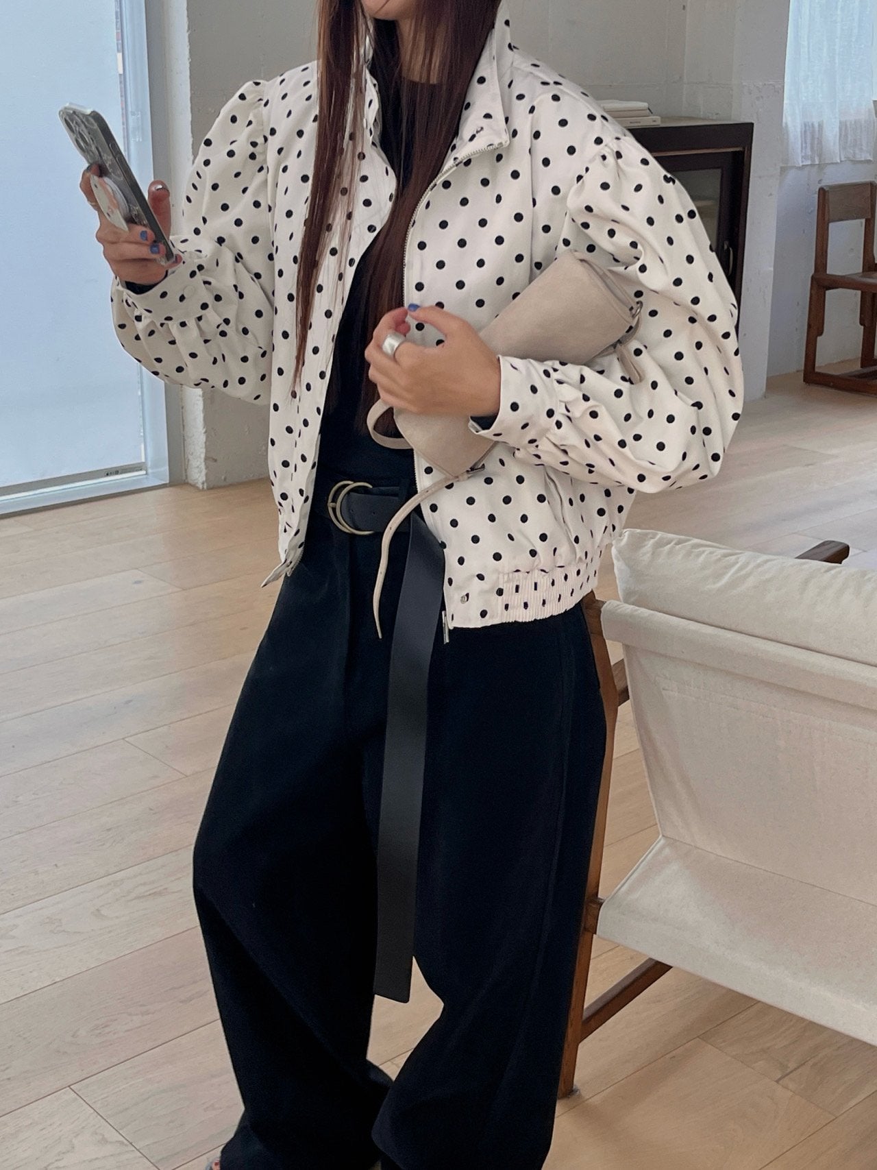 Adjustable Mini Shoulder Bag / アジャスタブルミニショルダーバッグ（ブラック・ベージュ・イエロー）