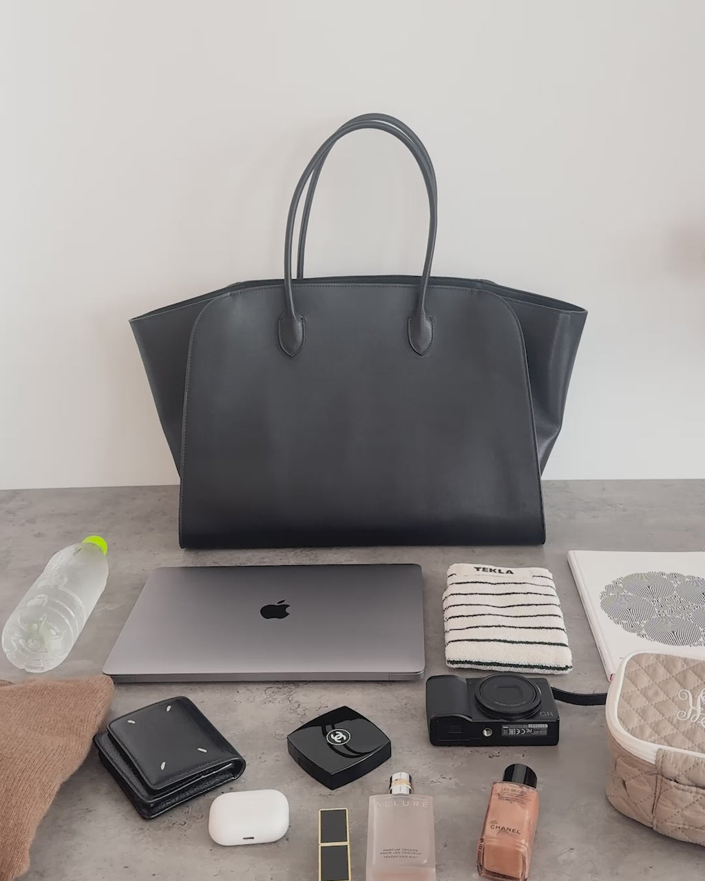 Leather Big Tote Bag / レザービッグトートバッグ（ブラック・ブラウン）