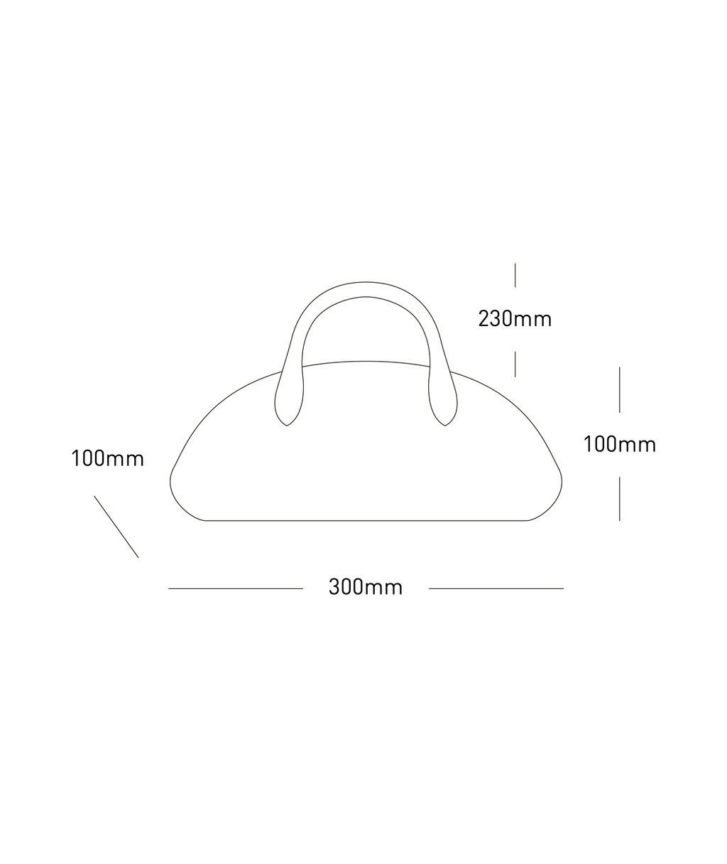 Half Moon Hand Bag / ハーフムーンバッグ（ブラック・ベージュ）
